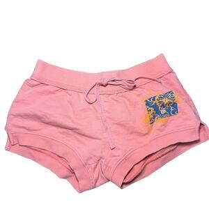 Vintage Y2K No Boundaries Butterfly Print Orange Micro Shorts Size XS